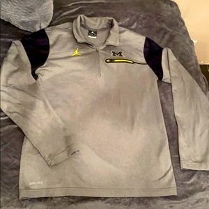 Jump Man quarter zip University of Michigan